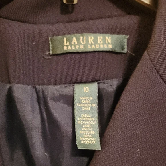 Lauren Ralph Lauren Black Blazer with Gold Accents - Picture 2 of 6